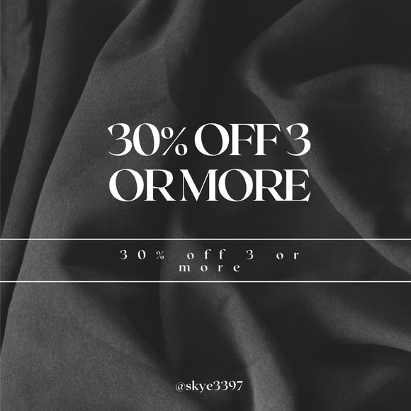 3 or more items from entire closet + get 30% off - Picture 4 of 12